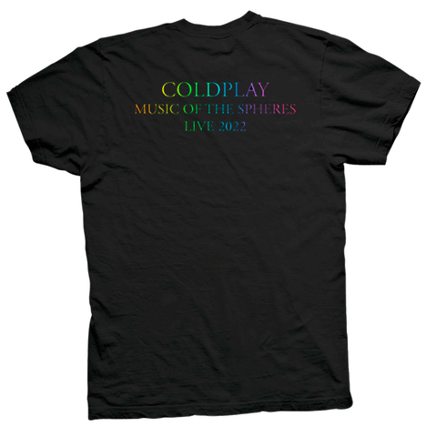Image of Playera Coldplay Colors Photo/ Tour Black