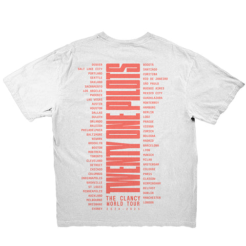 Image of TWENTY ONE PILOTS CLANCY WT WHITE TEE