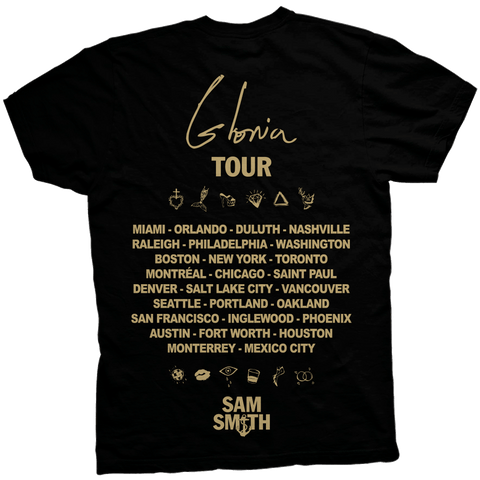 Playera Sam Smith Gloria Tour