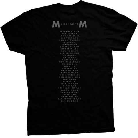 Image of DEPECHE MODE DATE BACK BLACK TOUR TEE