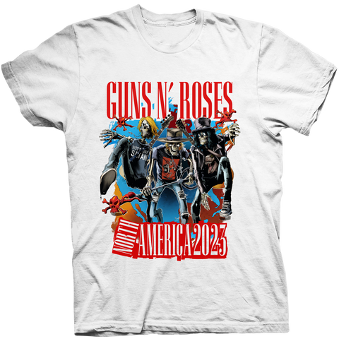 Image of GUNS N' ROSES ADMATT 2023 WHITE TEE