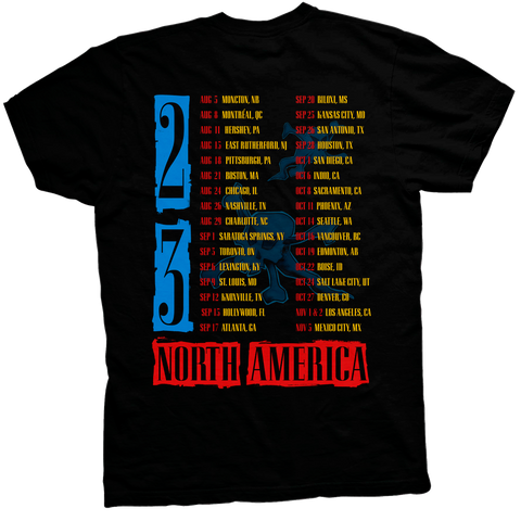 Image of GUNS N' ROSES ADMATT 2023 BLACK TEE