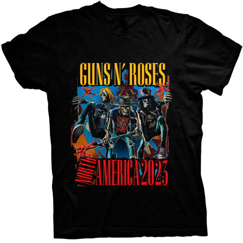 Image of GUNS N' ROSES ADMATT 2023 BLACK TEE