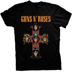 GUNS N' ROSES CROOS BLACK TEE