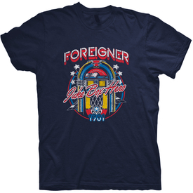 FOREIGNER NAVY GRAPHIC TEE