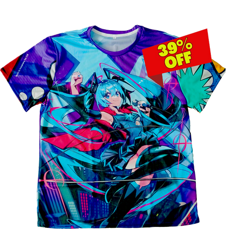 Image of HATSUNE MIKU SUPERHERO Fullgraphic T-shirt