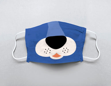 Cubrebocas Blue Dog (Niño)