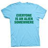 Playera Coldplay Everyone Is An Alien Light Blue