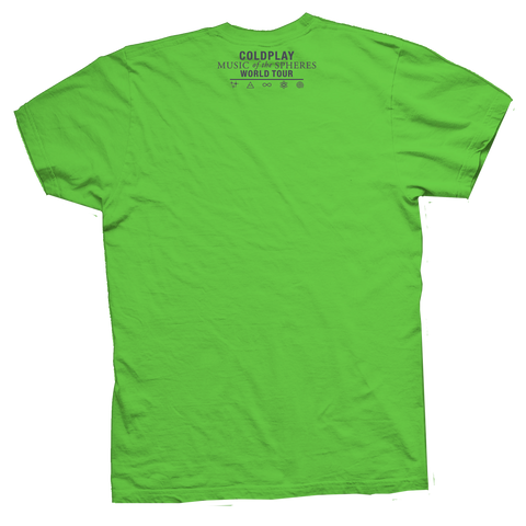Image of Playera Coldplay Is An Alien Sharp Green