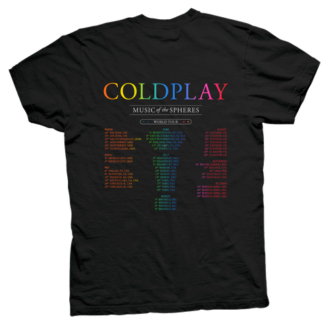 Image of Playera Coldplay Love Black