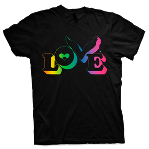 Playera Coldplay Love Black