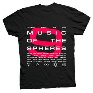 Playera Coldplay Music Of The Spheres Black